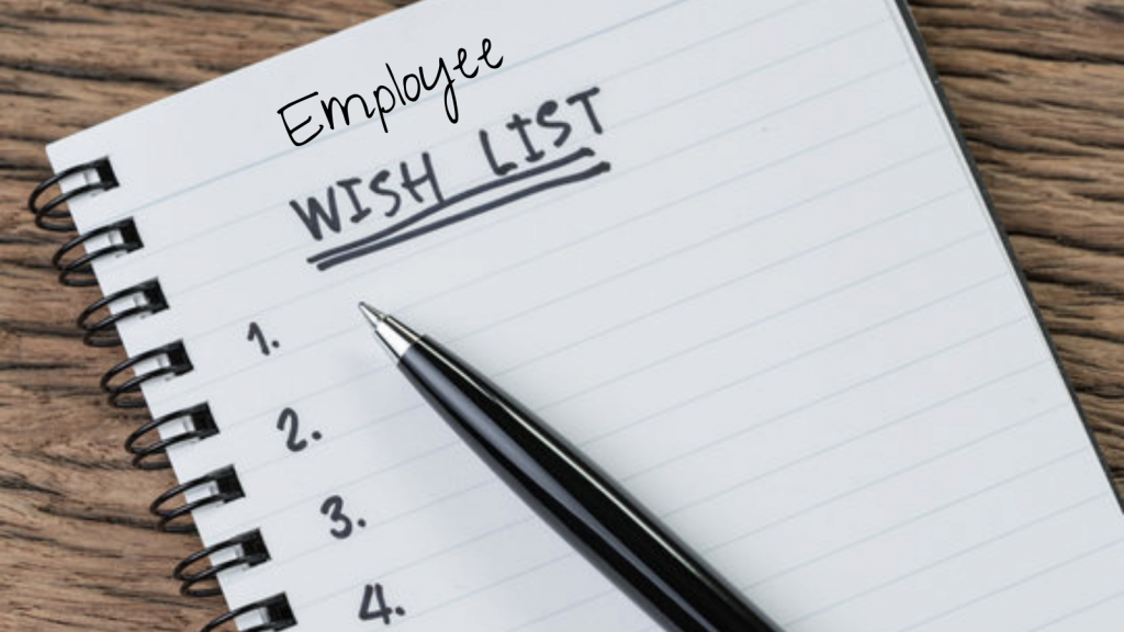 employee wellbeing and wishlist