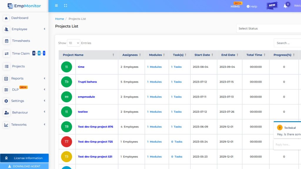 EmpMonitor-Project-Management