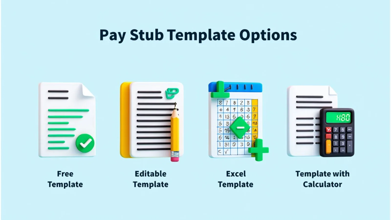 Free-Editable-Pay-Stub-Templates