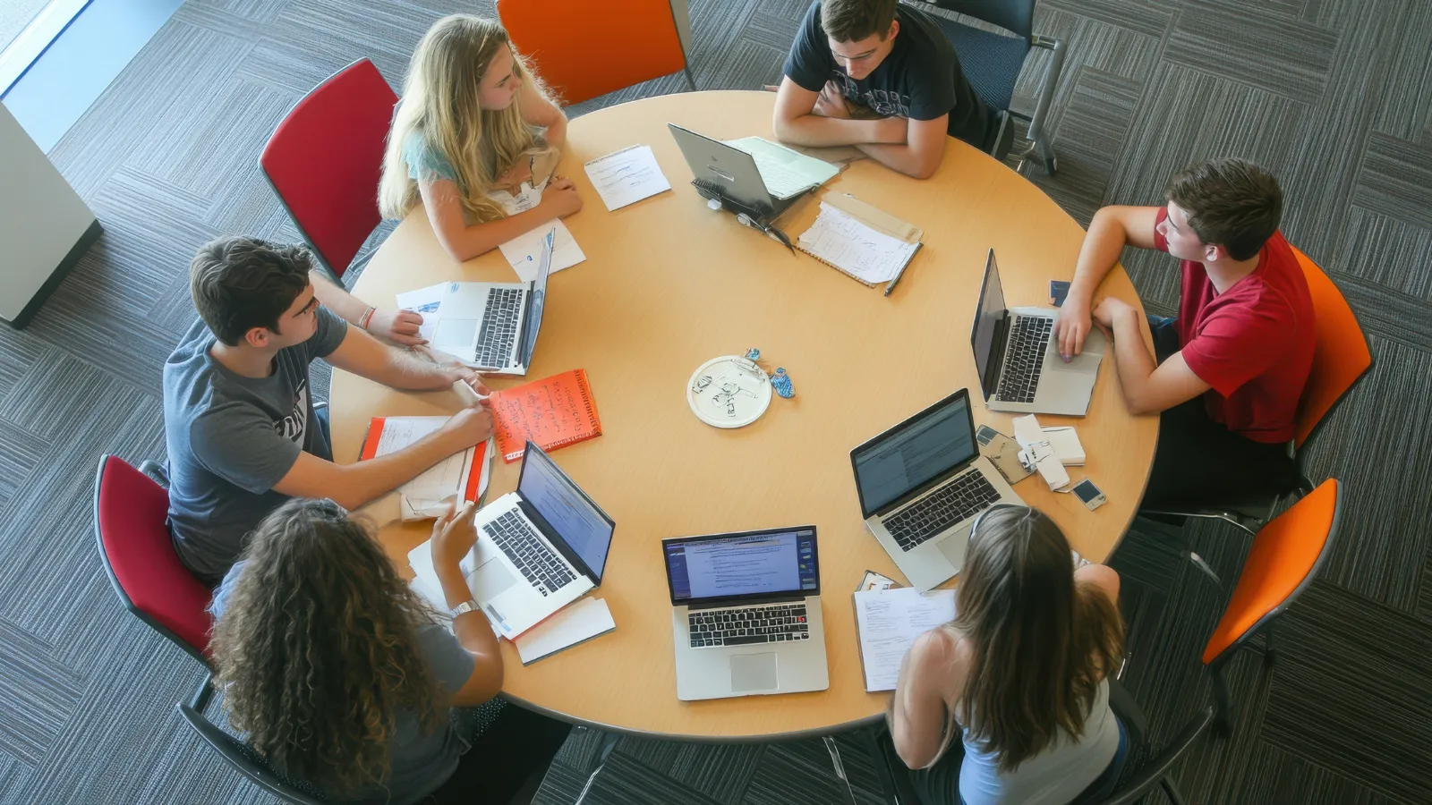 Explaining Ideas, Training And Persuading Manager sharing ideas and training the members of the team showing impeccable storytelling skills
