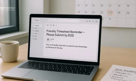 How To Write The Perfect Timesheet Reminder (Without Annoying Your Team)