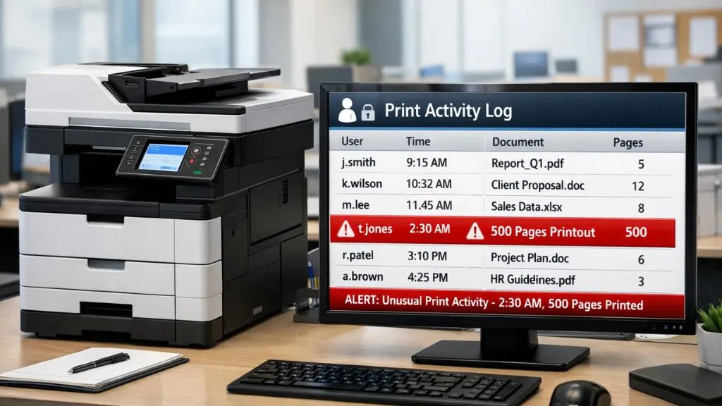 Role of Print employee-printed-document-tracking