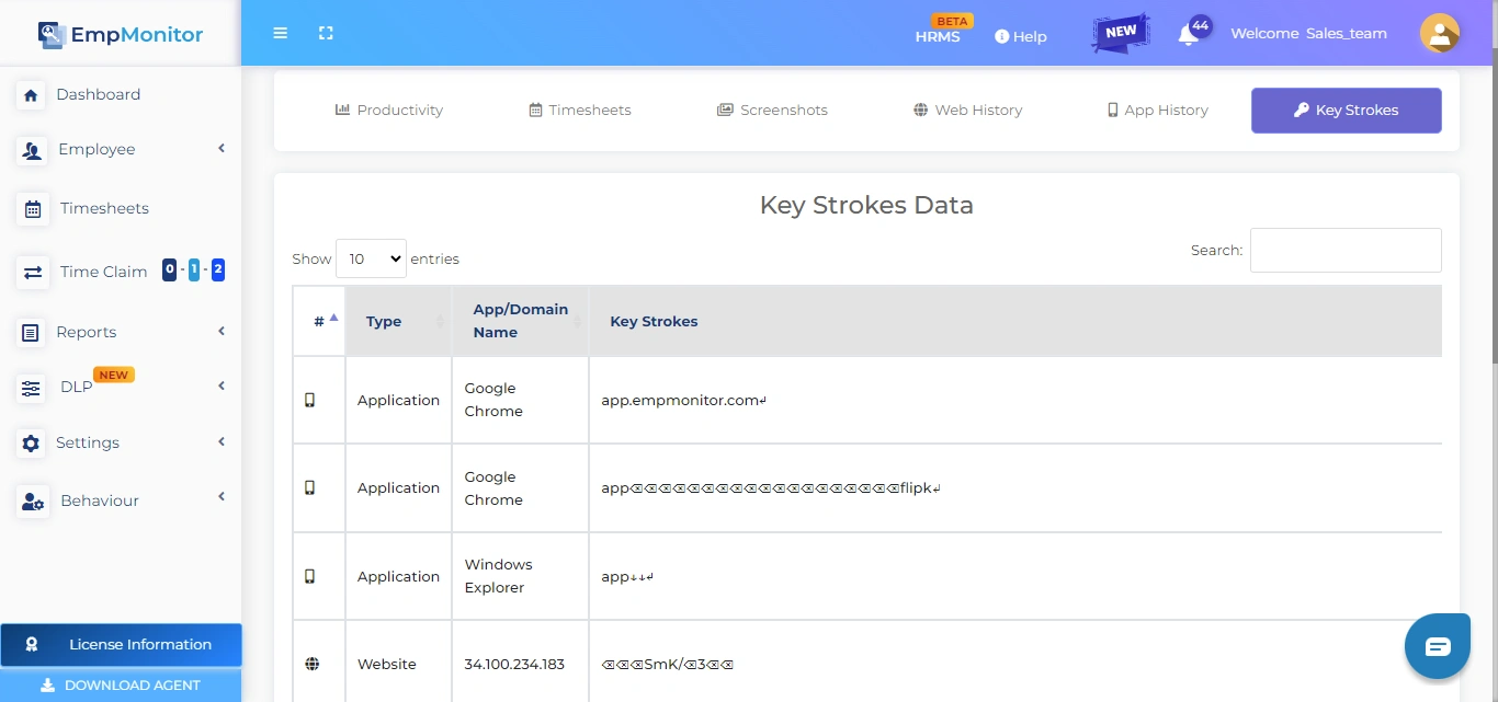 Keystroke Monitoring Keystroke-Monitoring-Activtrak-vs-empmonitor