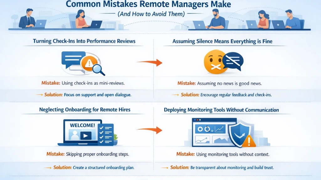 Common Mistakes Remote Managers common-mistake