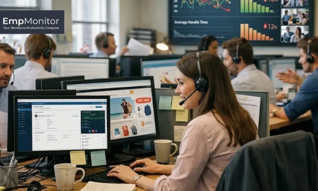 Reducing Unproductive Time in a Call Center Using EmpMonitor