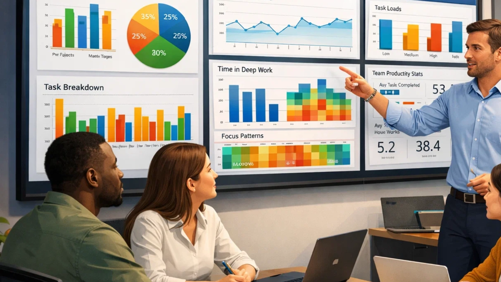 What Actions Did The Team Leader Take Based On The Data? tracking-focus-productivity
