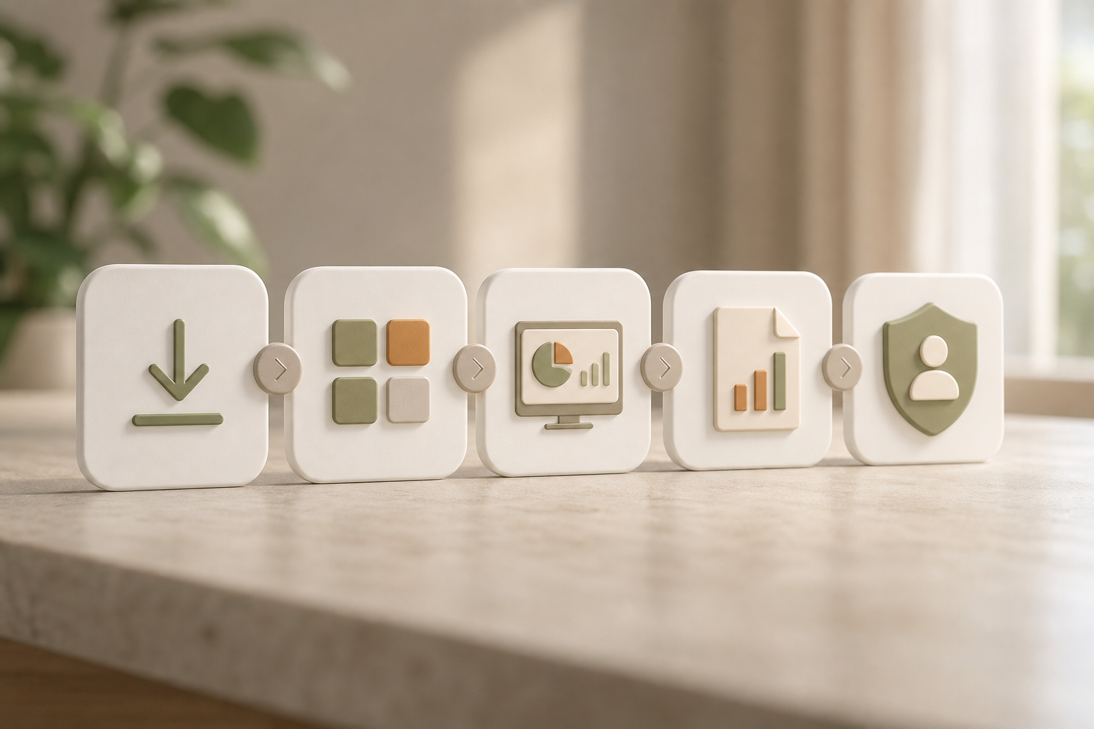 Summary of small-business productivity tracking workflow