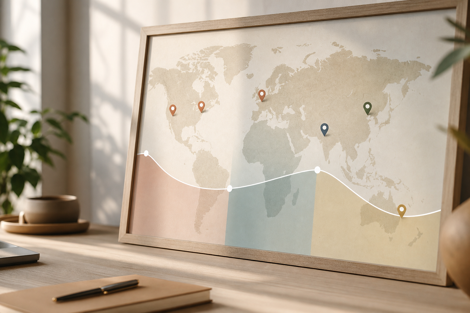 Shift-normalized productivity dashboard across three time zones