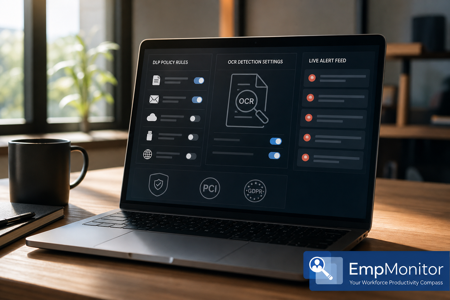 Teramind website and app usage monitoring policy console