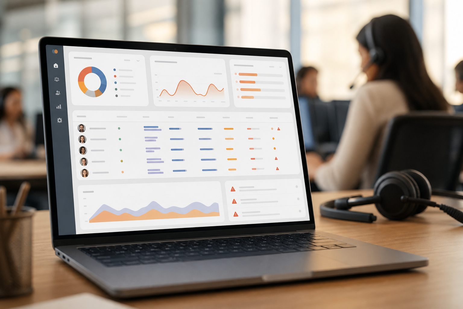 EmpMonitor dashboard showing URL/app usage by team and shift
