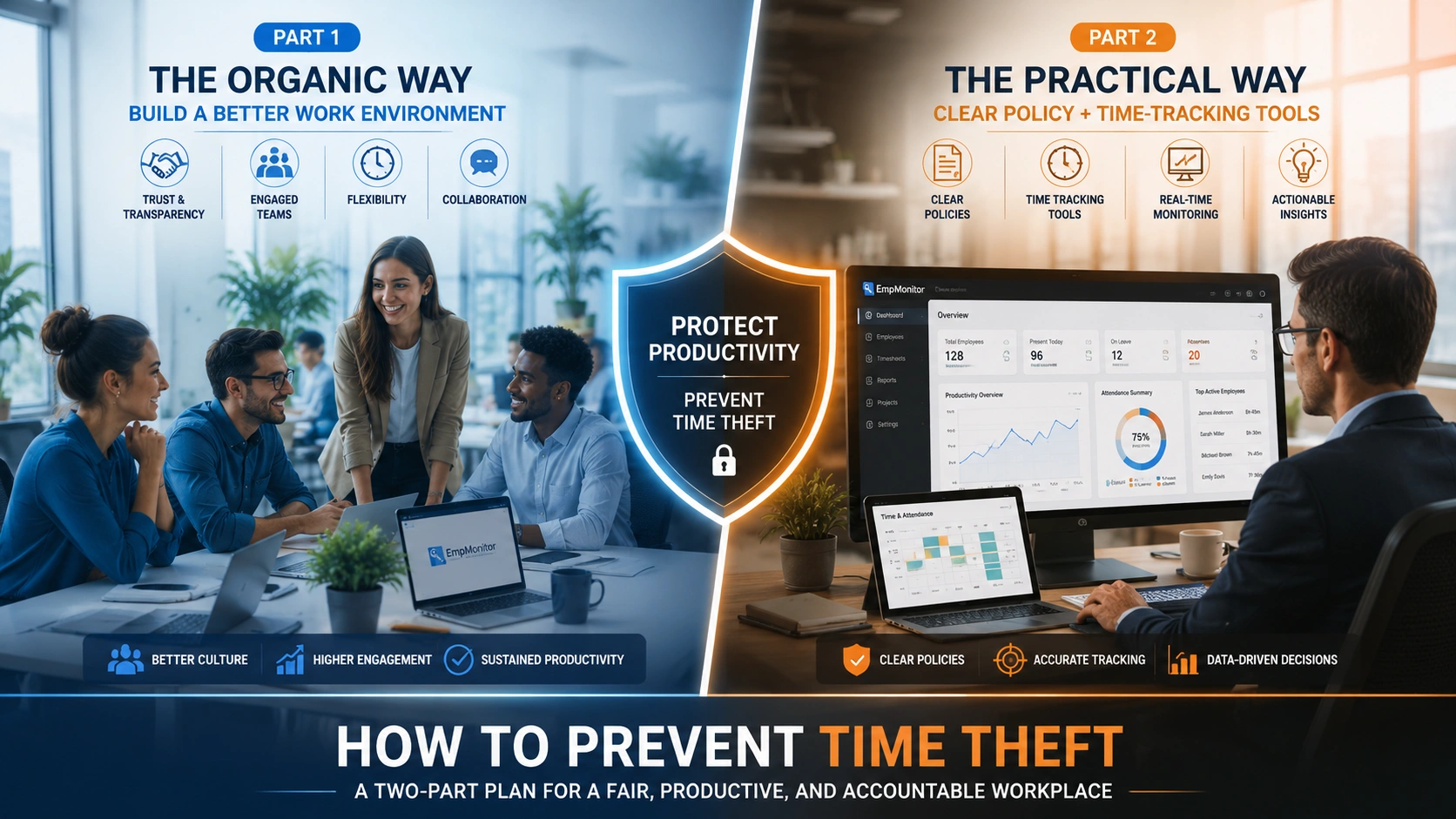 Two-Part Plan how-to-prevent-time-theft-a-two-part-plan