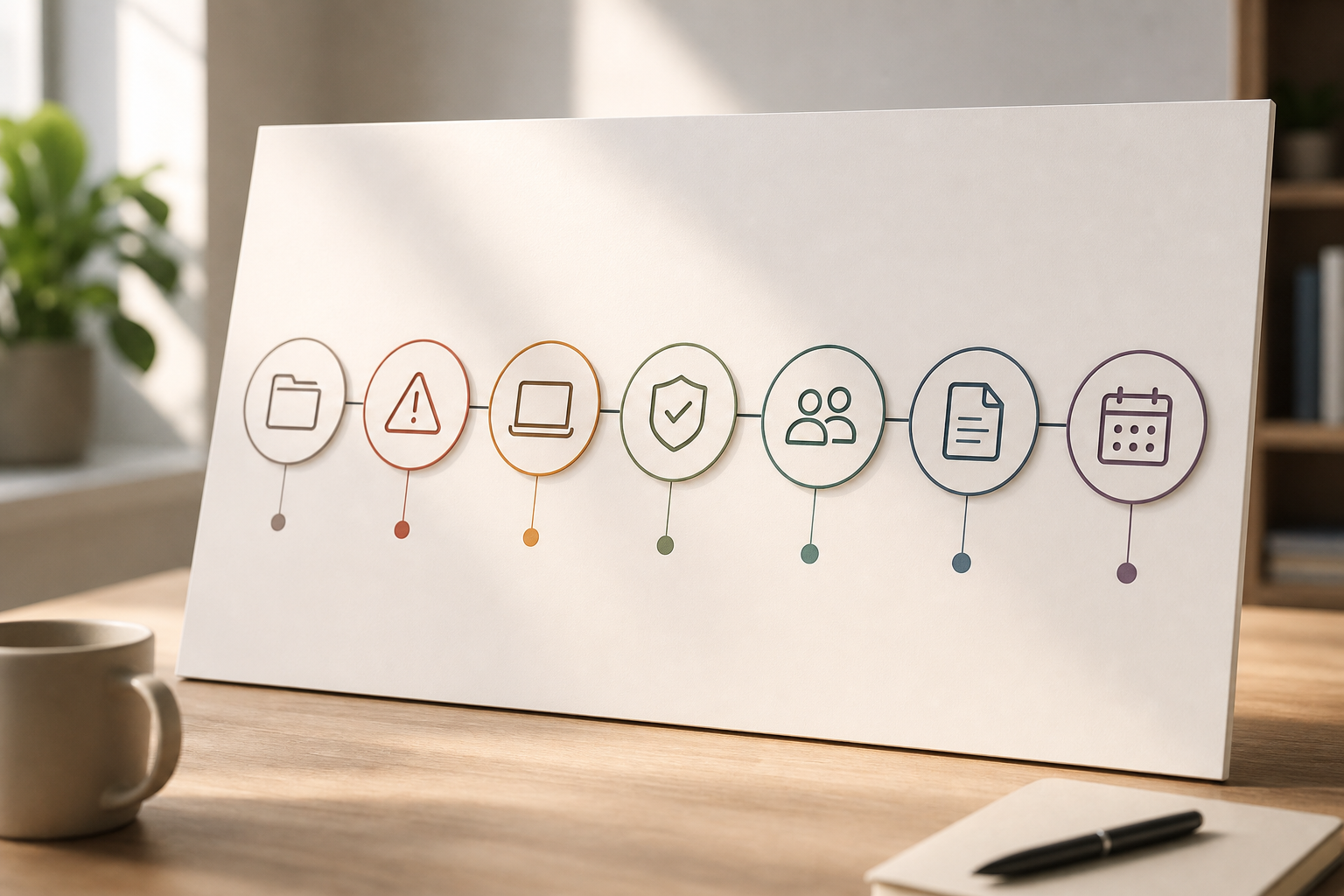 7-step insider monitoring plan diagram