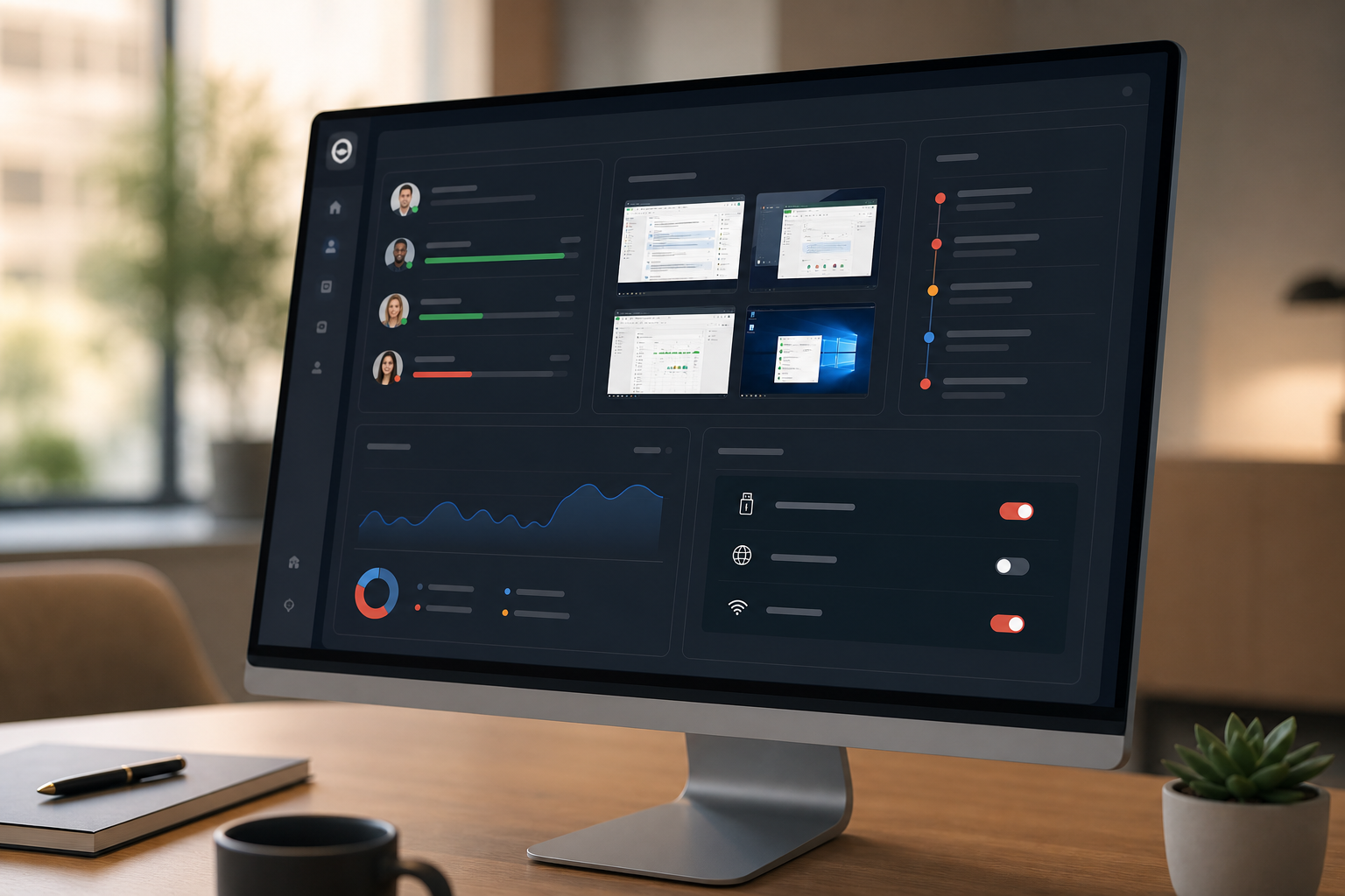 EmpMonitor alert and activity dashboard for SMB security teams