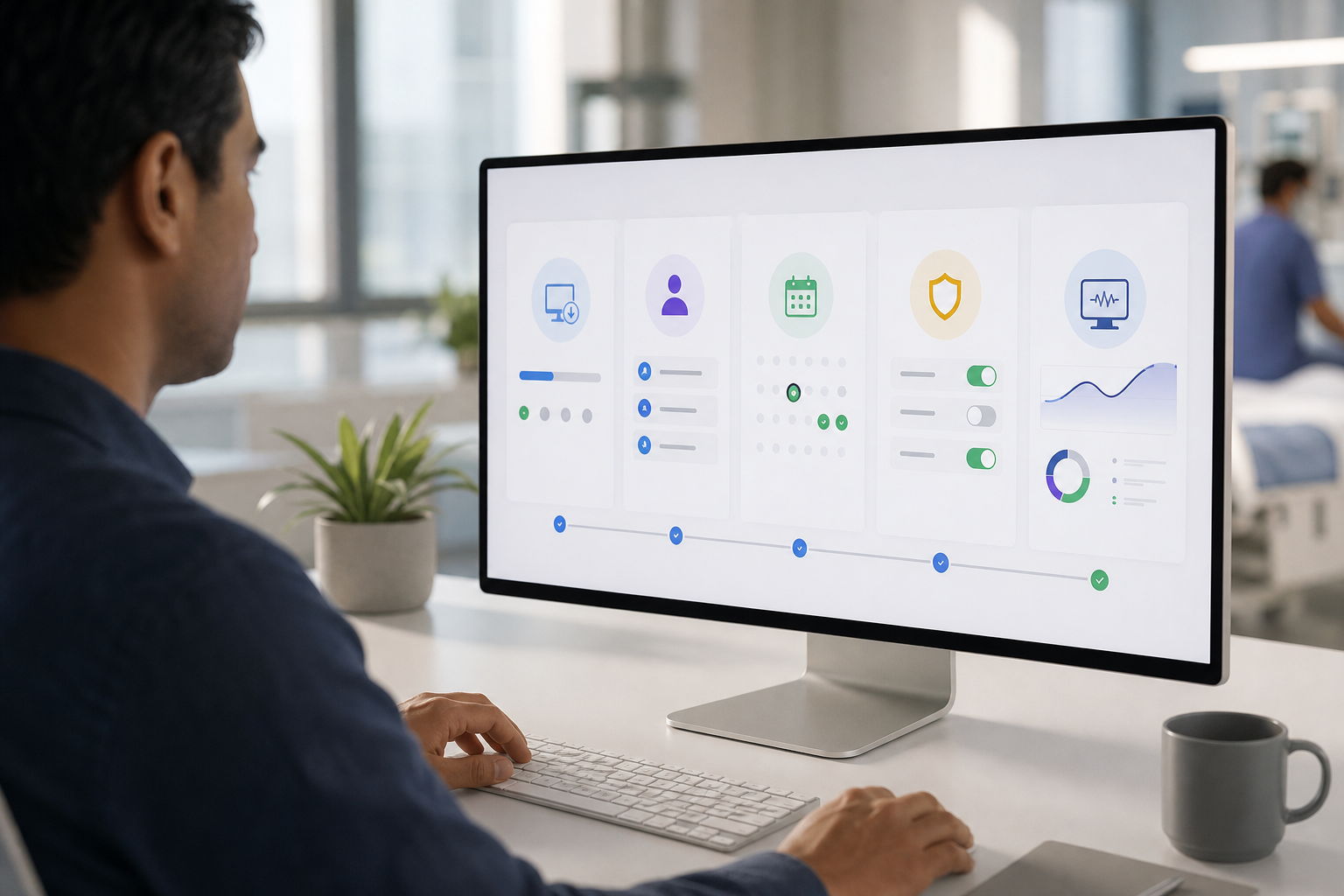 step-by-step EmpMonitor healthcare rollout