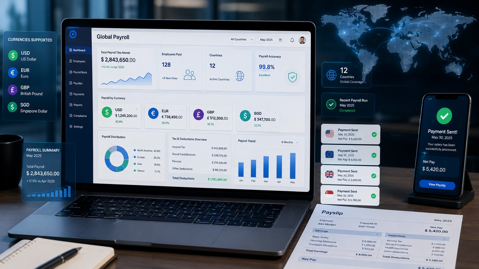 Payroll Accuracy and Local Currency Support payroll-accuracy-and-local-currency-support
