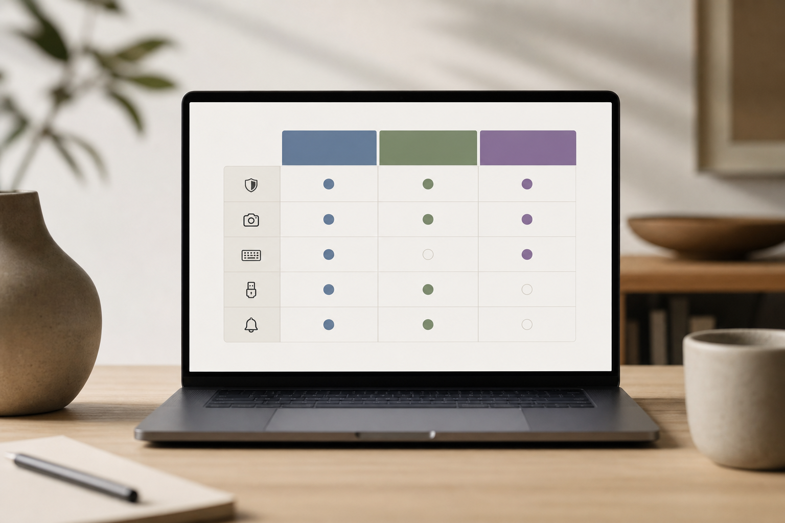 Side-by-side pricing and features chart for EmpMonitor, Teramind, and Veriato