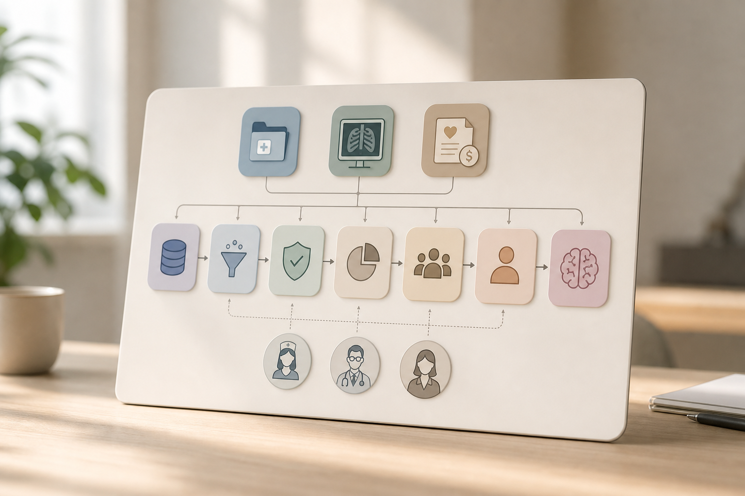 step-by-step insider monitoring workflow in a hospital