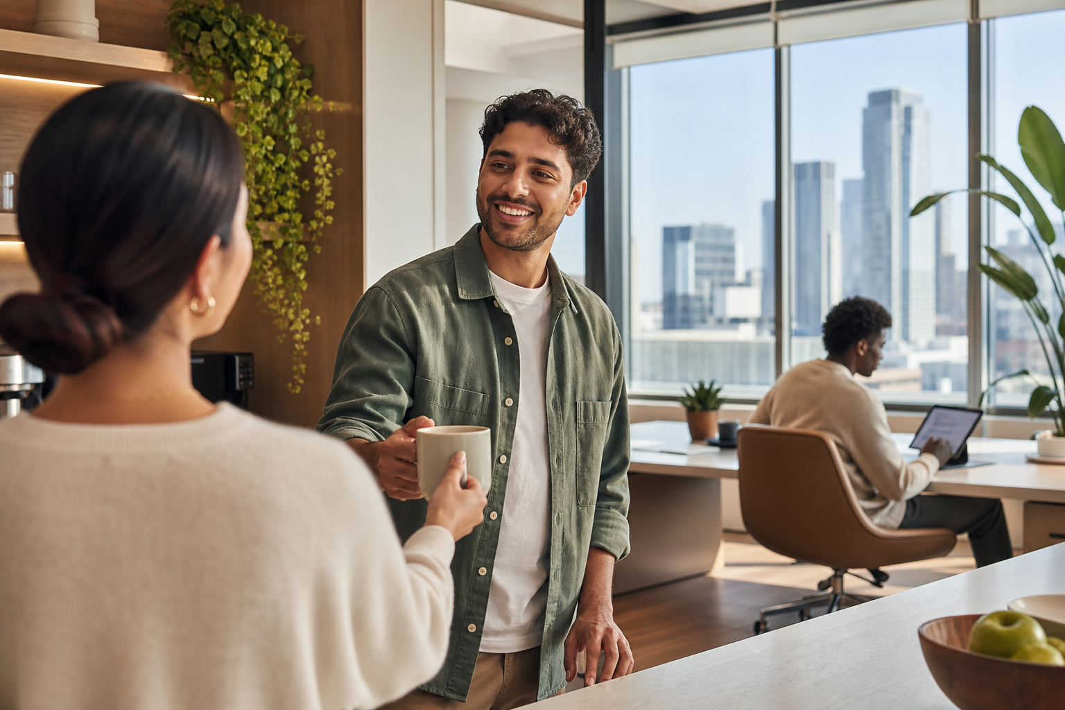 coffee badging address your workplace overview chart