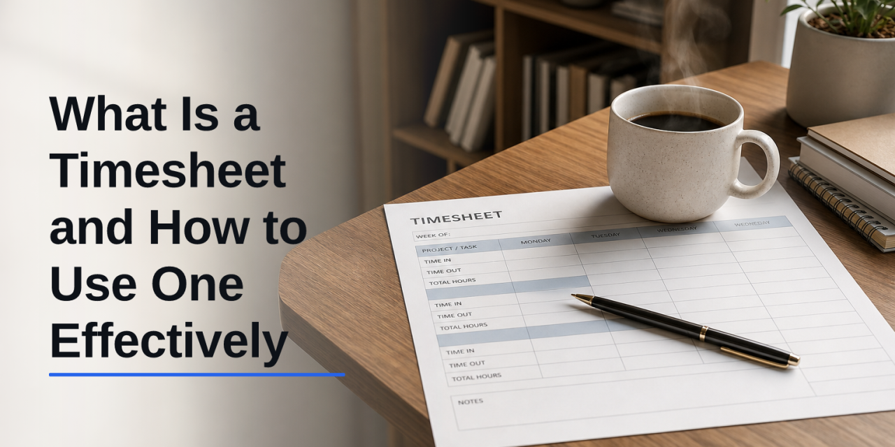 What Is a Timesheet and How to Use One Effectively