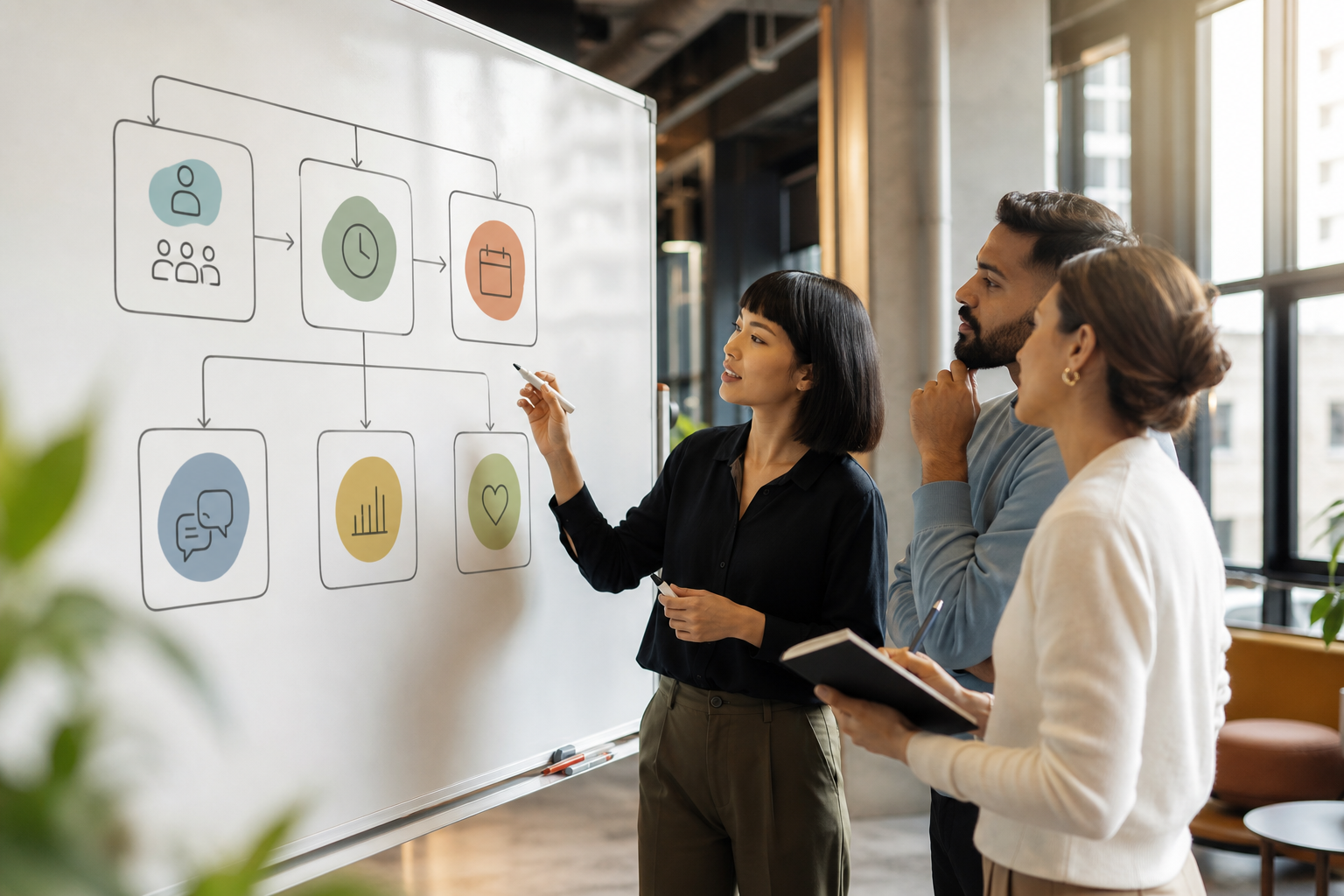 Step-by-step flextime setup flowchart