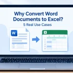 Why Convert Word Documents to Excel Spreadsheets? 5 Real Use Cases