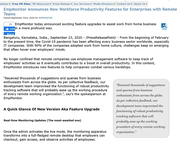 EmpMonitor Announces New Workforce Productivity Features for Enterprises with Remote Teams